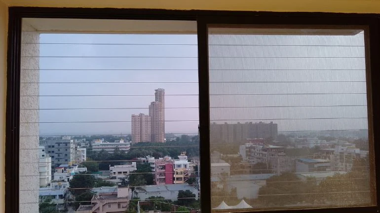 Invisible grill for windows after installation in Hyderabad apartment